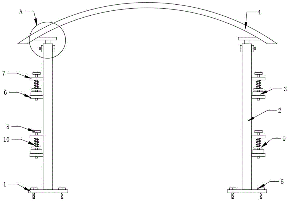 一种便于安装的拱形彩钢大棚支架的制作方法