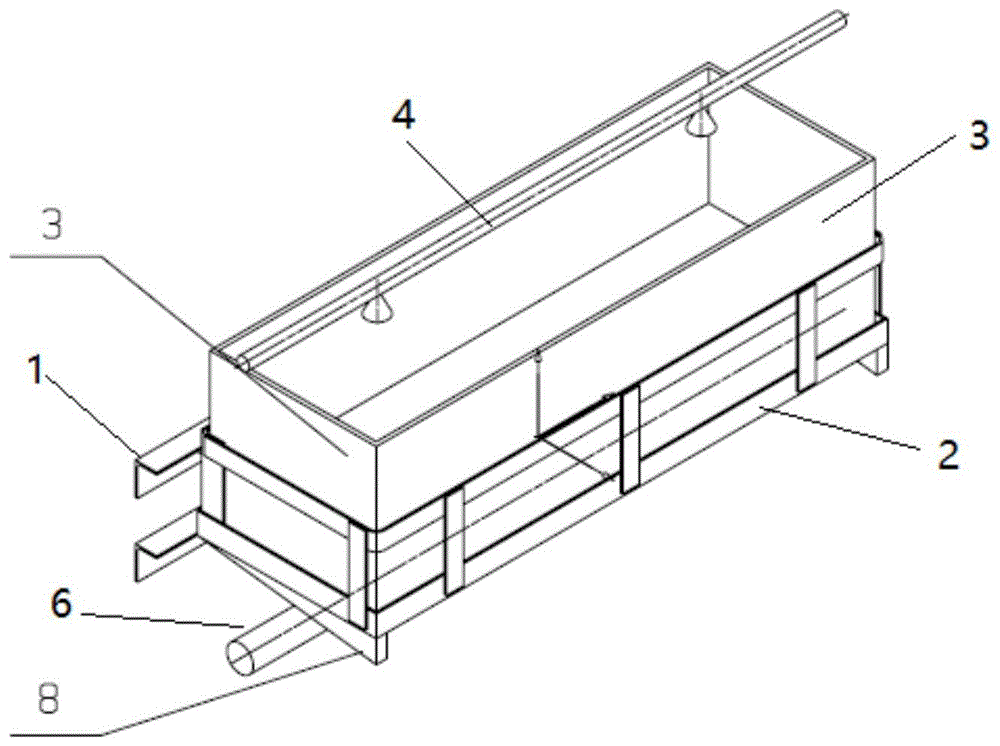 一种钢结构车库用绿化及雨水排水处理装置的制作方法